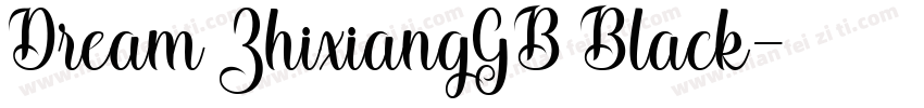 Dream ZhixiangGB Black字体转换